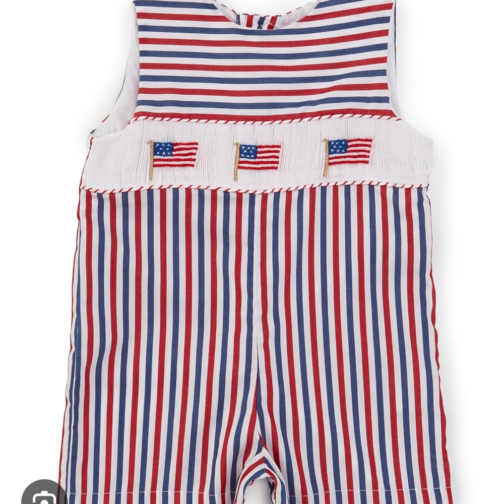 Edgehill Collection Red and White Jumpsuit for Patriotic Celebrations